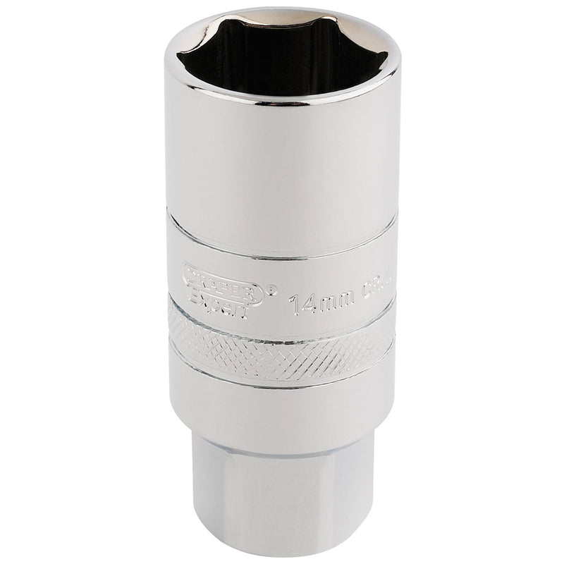 DR-16774 — Draper Expert 14mm Thread 6 Point Spark Plug Socket, 3/8" Sq. Dr., 21mm