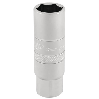 DR-16775 — Draper Expert 10mm Thread 6 Point Satin Chrome Spark Plug Socket, 3/8" Sq. Dr., 16mm
