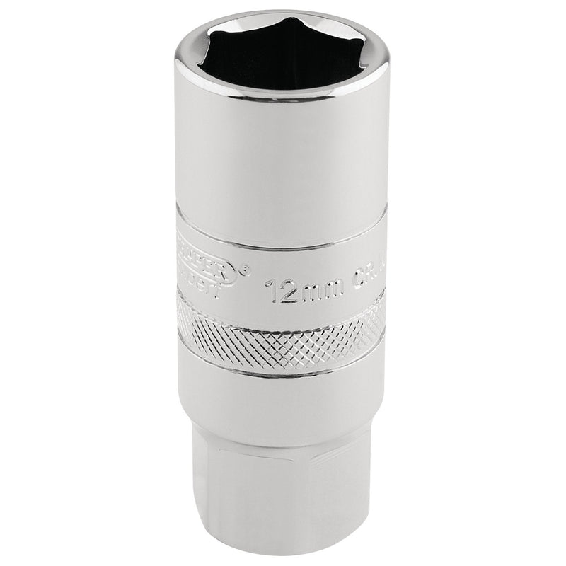 DR-16779 — Draper Expert 12mm Thread 6 Point Spark Plug Socket, 1/2" Sq. Dr., 18mm