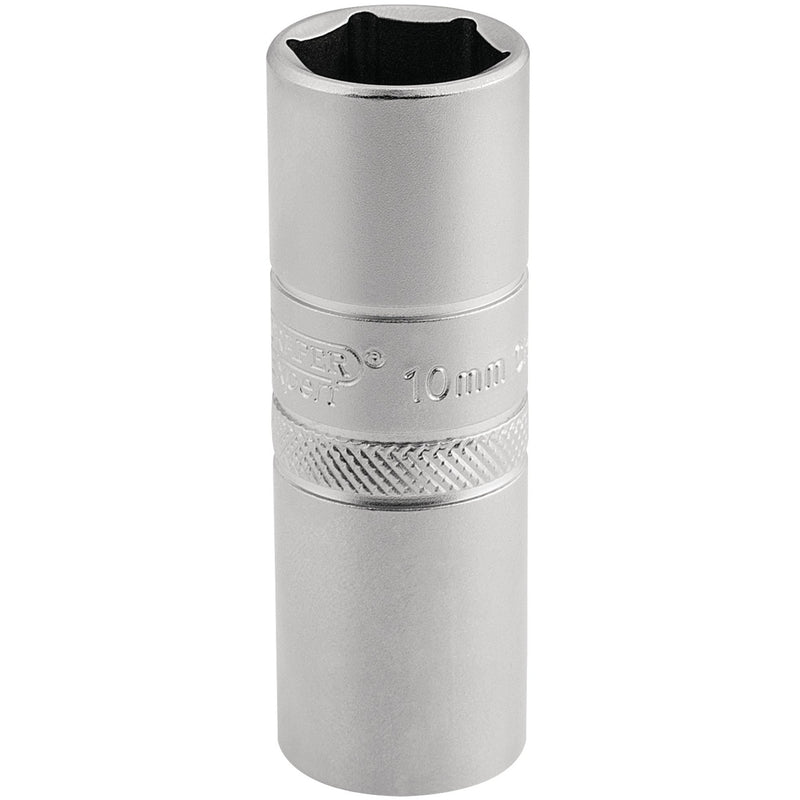 DR-16781 — Draper Expert 10mm Thread 6 Point Satin Chrome Spark Plug Socket, 1/2" Sq. Dr., 16mm