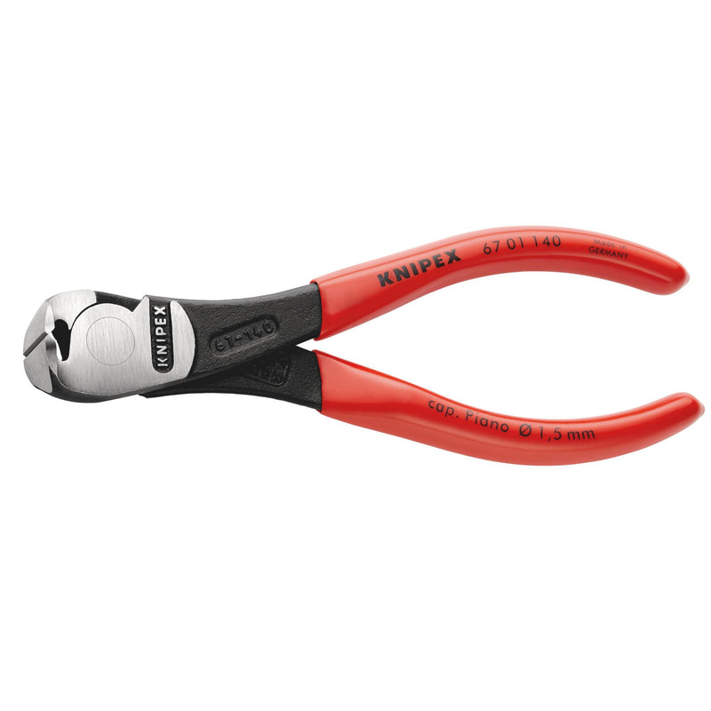 DR-18428 — KNIPEX 67 01 140 High Leverage End Cutting Nippers, 140mm