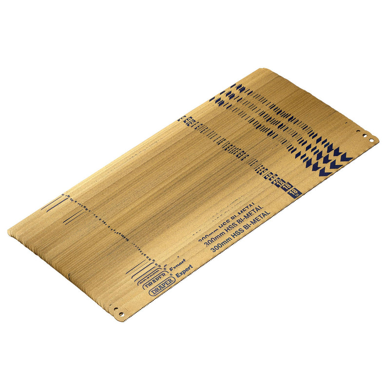 DR-19349 — Draper Expert Bi-Metal Hacksaw Blades, 300mm, 18tpi (Box of 50)