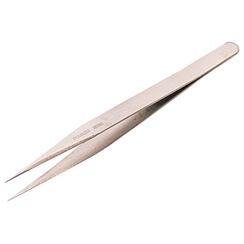 DR-19670 — Fine Point Straight Tweezers, 120mm