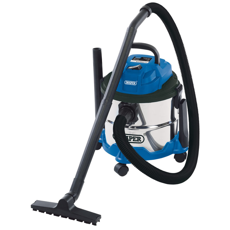 DR-20514 — 230V Wet and Dry Vacuum Cleaner with Stainless Steel Tank, 15L, 1250W