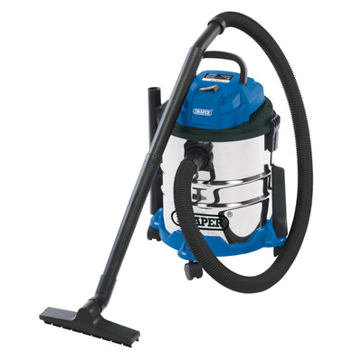 DR-20515 — 230V Wet and Dry Vacuum Cleaner with Stainless Steel Tank, 20L, 1250W