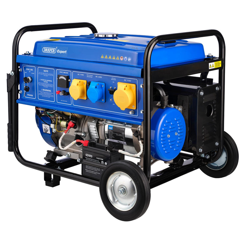 Draper Expert Petrol Generator with Wheels
