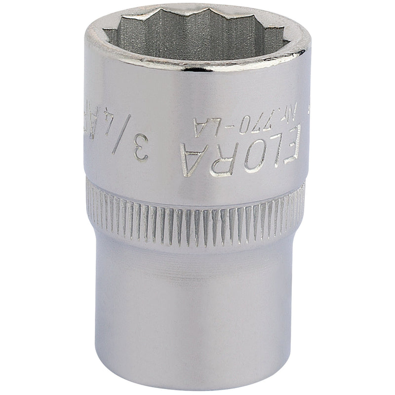 DR-24418 — Elora Bi-Hexagon Socket, 1/2" Sq. Dr., 3/4"