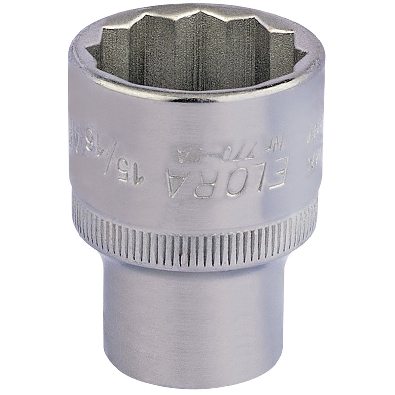 DR-24450 — Elora Bi-Hexagon Socket, 1/2" Sq. Dr., 15/16"