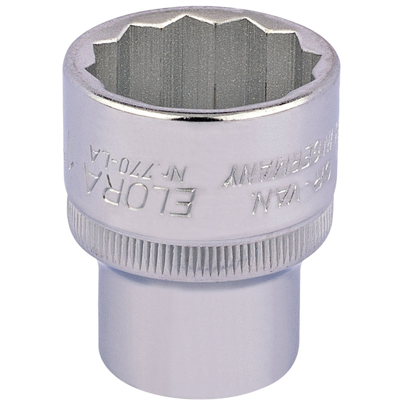 DR-24476 — Elora Bi-Hexagon Socket, 1/2" Sq. Dr., 1"