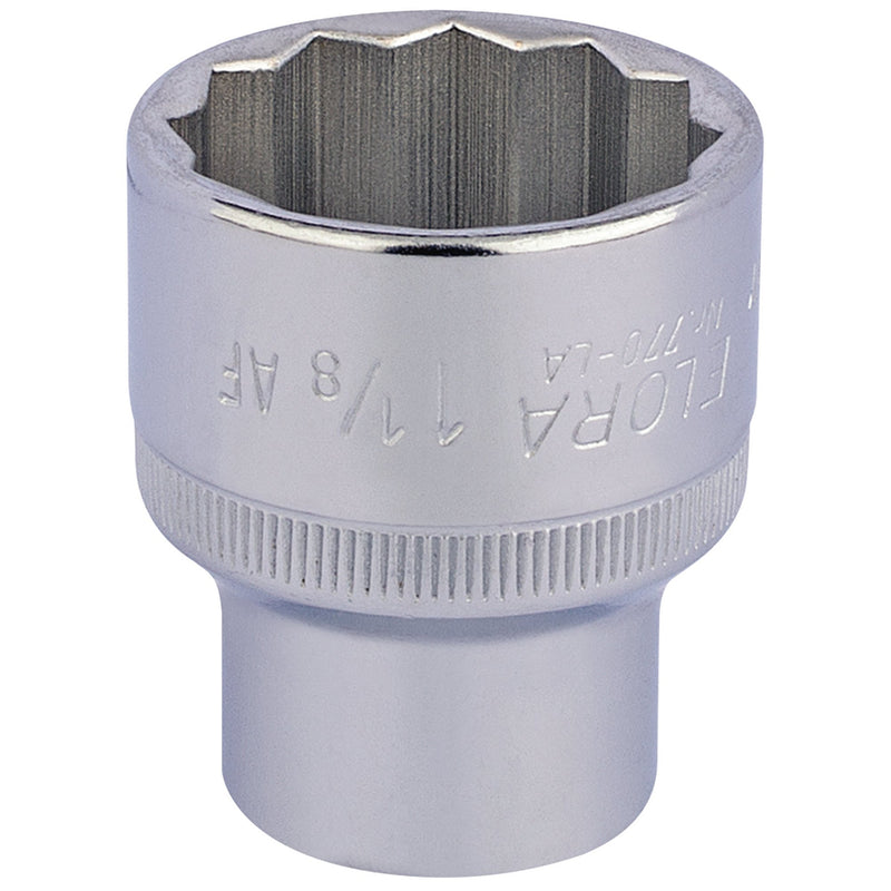 DR-24492 — Elora Bi-Hexagon Socket, 1/2" Sq. Dr., 1 1/8"