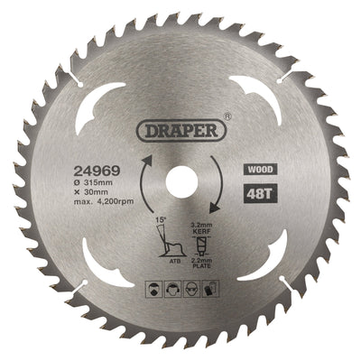 DR-24969 — TCT Circular Saw Blade for Wood, 315 x 30mm, 48T
