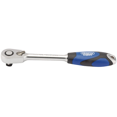 DR-26516 — Draper Expert 60 Tooth Micro Head Reversible Soft Grip Ratchet, 1/2" Sq. Dr.