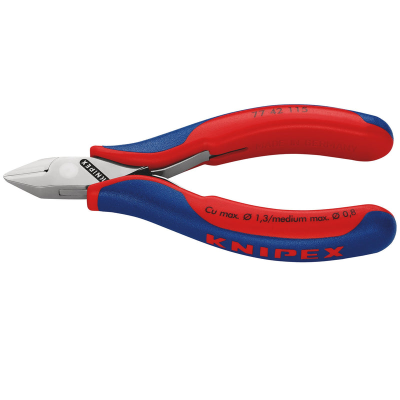 DR-27727 — KNIPEX 77 42 115 SB Electronics Diagonal Cutter, 115mm