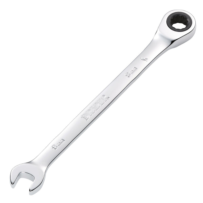 DR-31005 — Metric Ratcheting Combination Spanner, 8mm