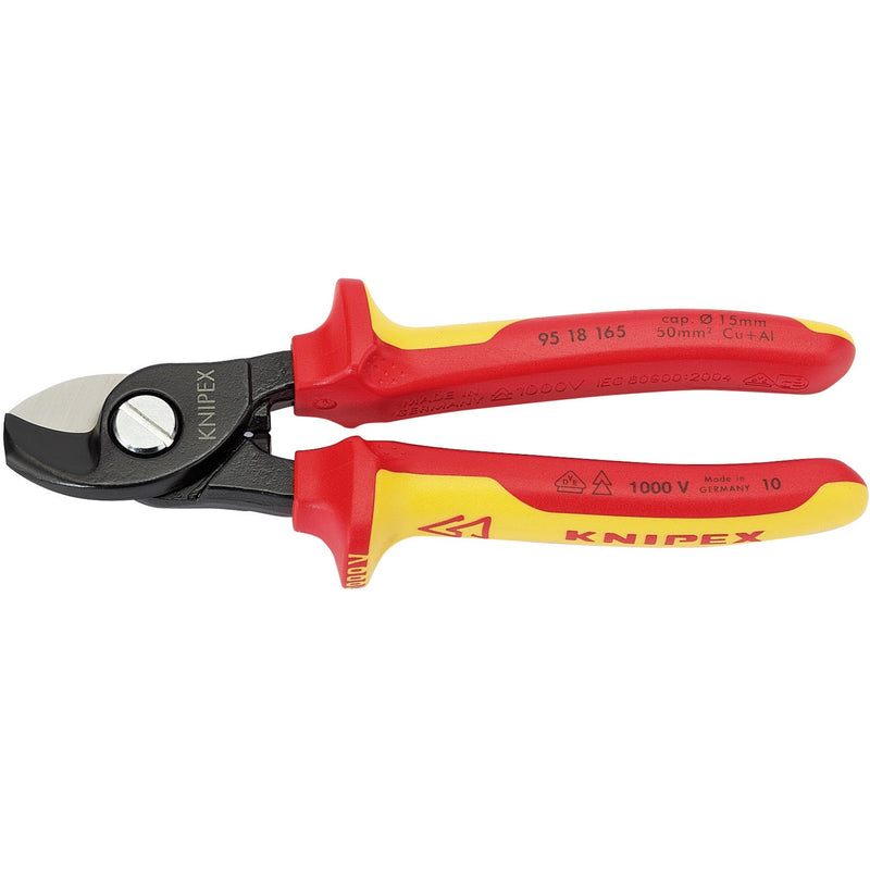 KNIPEX 95 18 165UKSBE VDE Fully Insulated Cable Shears