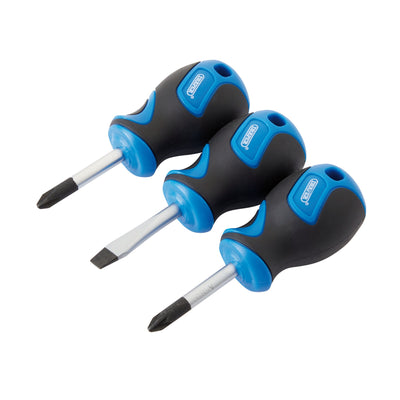 DR-32604 — Stubby Soft Grip Screwdriver Set (3 Piece)