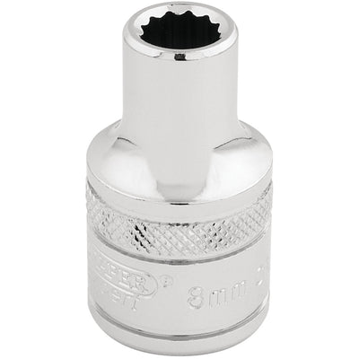 DR-33038 — Draper Expert HI-TORQ® 12 Point Socket, 1/2" Sq. Dr., 8mm