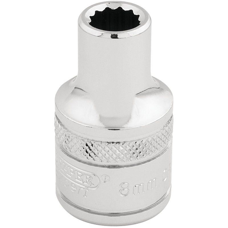 DR-33038 — Draper Expert HI-TORQ® 12 Point Socket, 1/2" Sq. Dr., 8mm