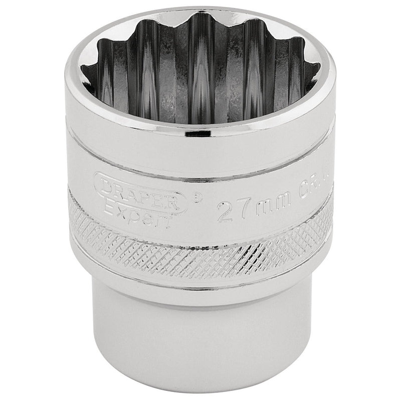 DR-33442 — Draper Expert HI-TORQ® 12 Point Socket, 1/2" Sq. Dr., 27mm