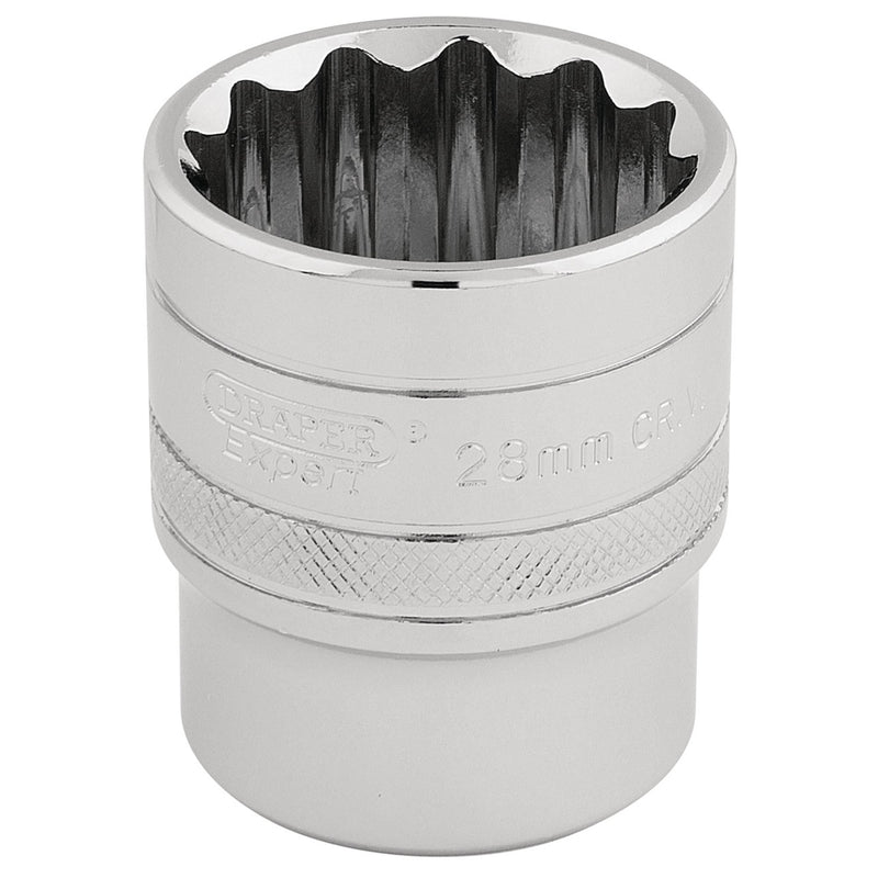 DR-33518 — Draper Expert HI-TORQ® 12 Point Socket, 1/2" Sq. Dr., 28mm