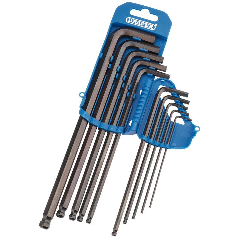 DR-33719 — Extra Long Metric Hex. and Ball End Hex. Key Set (10 Piece)