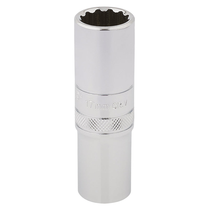 DR-33735 — Draper Expert HI-TORQ® 12 Point Deep Socket, 1/2" Sq. Dr., 17mm
