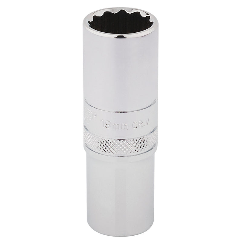 DR-33772 — Draper Expert HI-TORQ® 12 Point Deep Socket, 1/2" Sq. Dr., 19mm