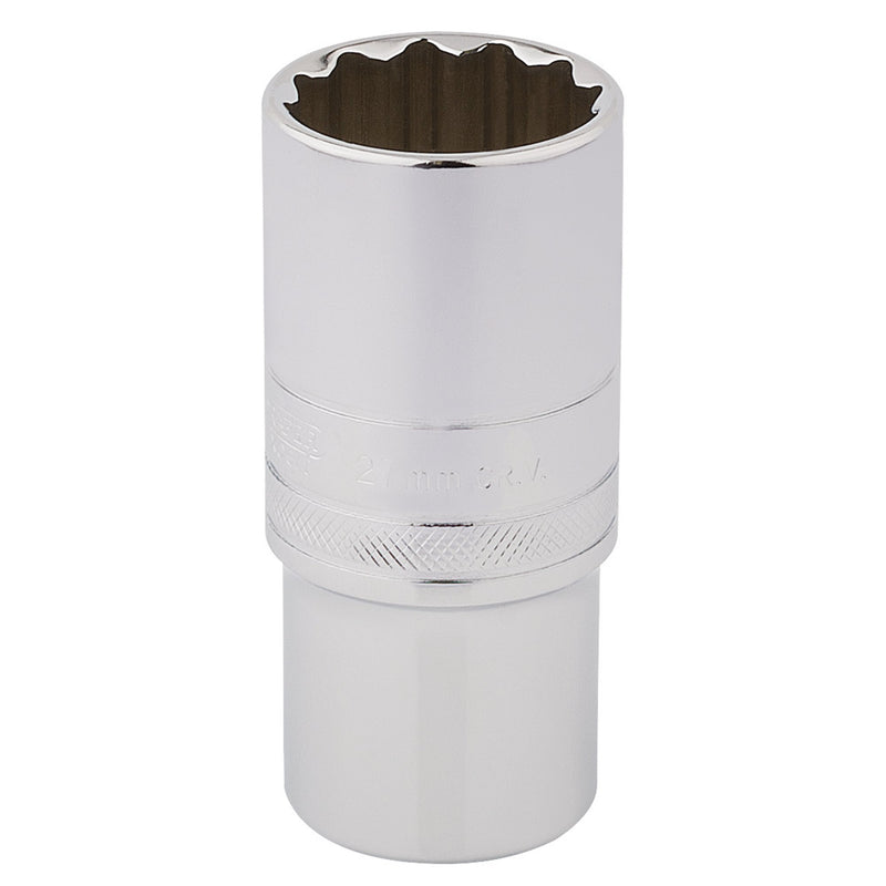 DR-33841 — Draper Expert HI-TORQ® 12 Point Deep Socket, 1/2" Sq. Dr., 27mm