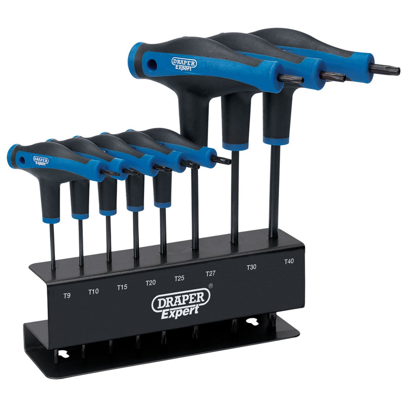 DR-33872 — Draper Expert TX-STAR® Soft Grip Metric T-Handle Key Set (8 Piece)