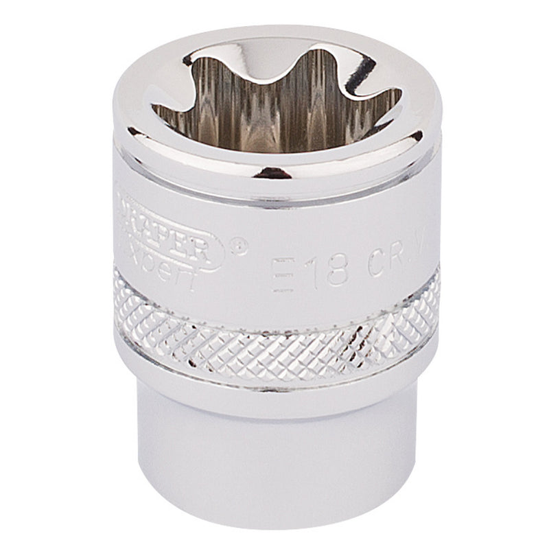 DR-34207 — Draper Expert TX-STAR® Socket, 3/8" Sq. Dr., E18