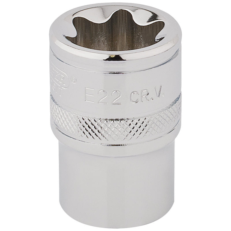 DR-34372 — Draper Expert TX-STAR® Socket, 1/2" Sq. Dr., E22