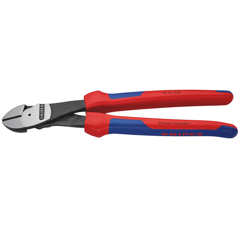 DR-34605 — KNIPEX 74 22 250 High Leverage Diagonal Side Cutter, 250mm