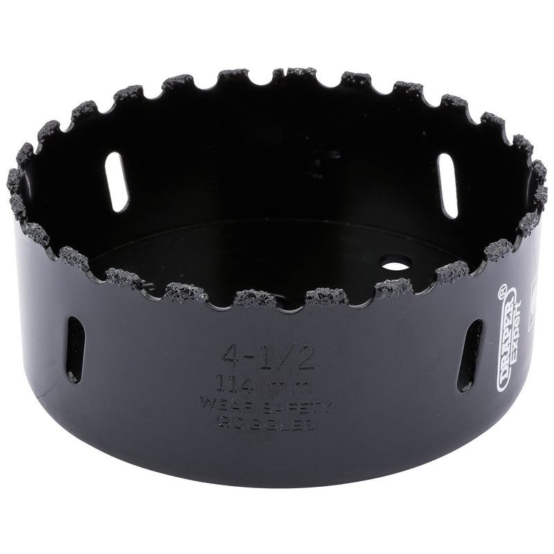 DR-34969 — Draper Expert Tungsten Carbide Grit Hole Saw, 114mm
