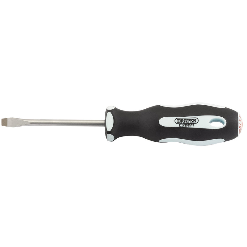 DR-34976 — Draper Expert Plain Slot Soft Grip Screwdriver, 5.5 x 75mm