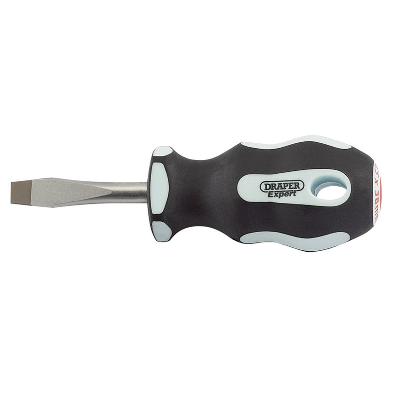 DR-34977 — Draper Expert Plain Slot Soft Grip Screwdriver, 6.5 x 38mm