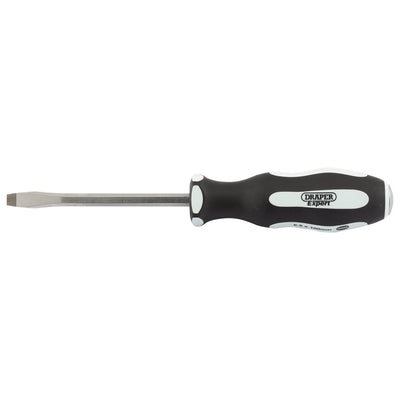DR-35181 — Draper Expert 'Pound Thru' Plain Slot Soft Grip Screwdriver, 6.5 x 100mm