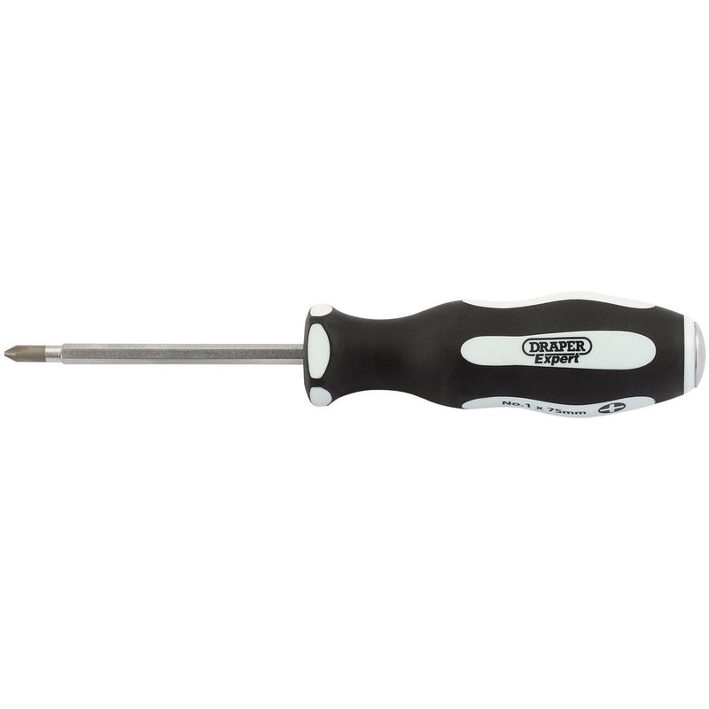 DR-35210 — Draper Expert 'Pound Thru' Cross Slot Soft Grip Screwdriver, No.1 x 75mm
