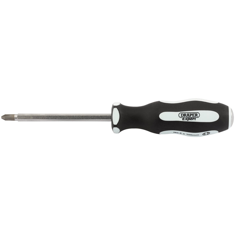 DR-35223 — Draper Expert 'Pound Thru' Cross Slot Soft Grip Screwdriver, No.2 x 100mm