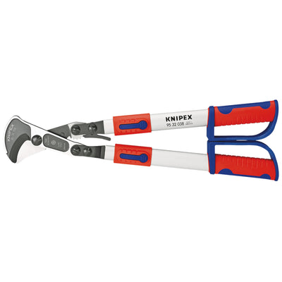 DR-36321 — KNIPEX 95 32 038 Cable Shears, Ratchet Action with Telescopic handles, 570mm
