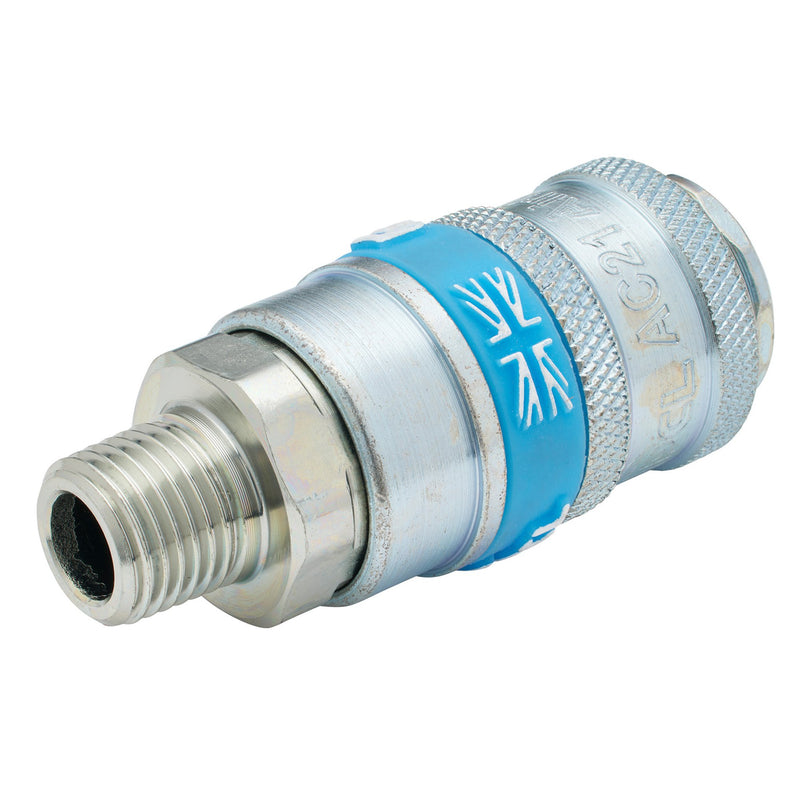 DR-37833 — 1/4" Male Thread PCL Tapered Airflow Coupling (Sold Loose)
