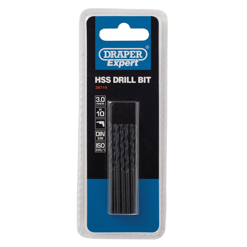 DR-38719 — Draper Expert HSS Drill Bit, 3.0 x 162mm (Pack of 10)