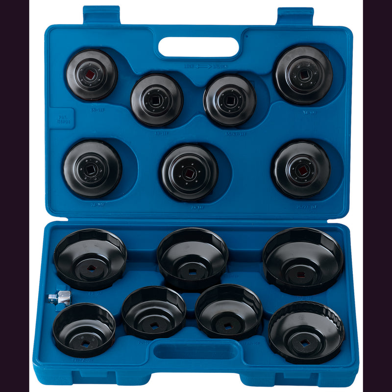 DR-40105 — Oil Filter Cup Socket Set, 3/8" Sq. Dr. (15 Piece)