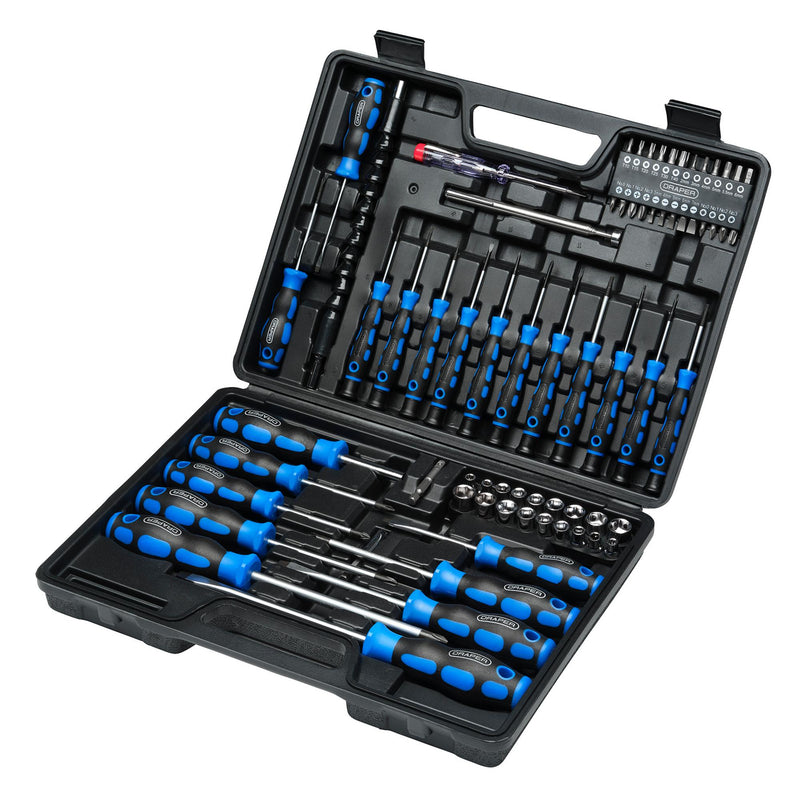 DR-40850 — Screwdriver, Socket and Bit Set, Blue (70 Piece)