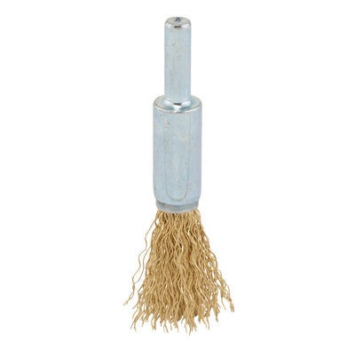 DR-41437 — Brassed Steel Crimped Decarb Brush, 13mm