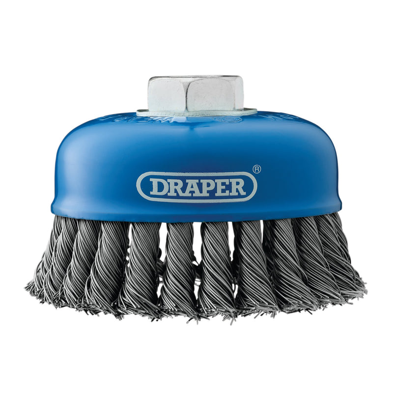 DR-41450 — Steel Twist-Knot Wire Cup Brush, 100mm, M14