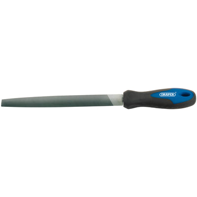 DR-44954 — Engineers Half Round Second Cut File with Soft Grip Handle, 200mm
