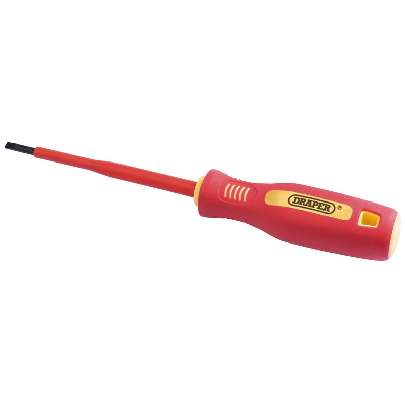 DR-46523 — Fully Insulated Plain Slot Screwdriver, 4 x 100mm (Sold Loose)