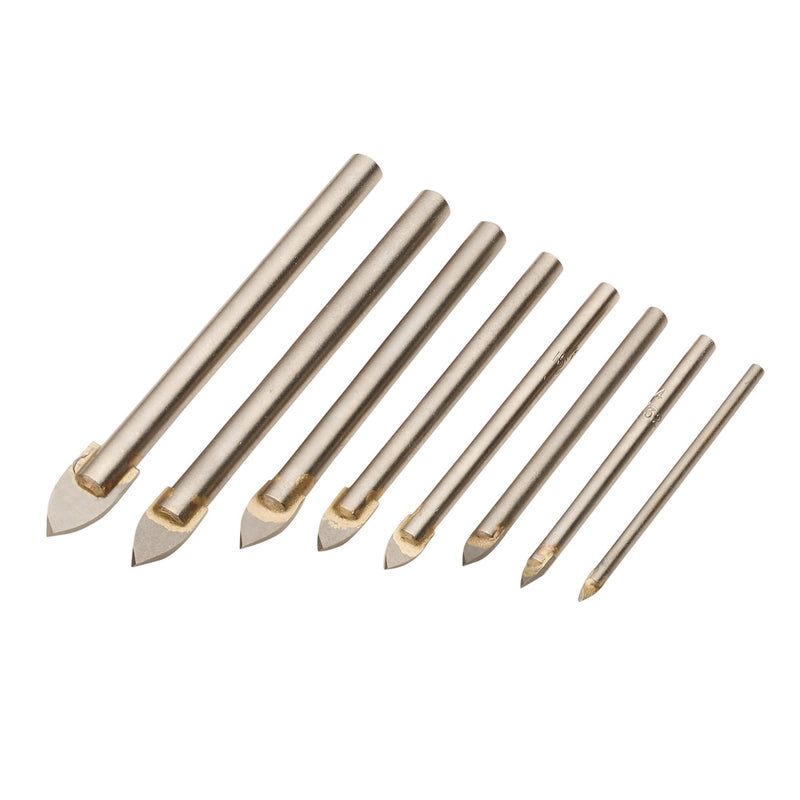 DR-48221 — TCT Tile and Glass Drill Bit Set (8 Piece)