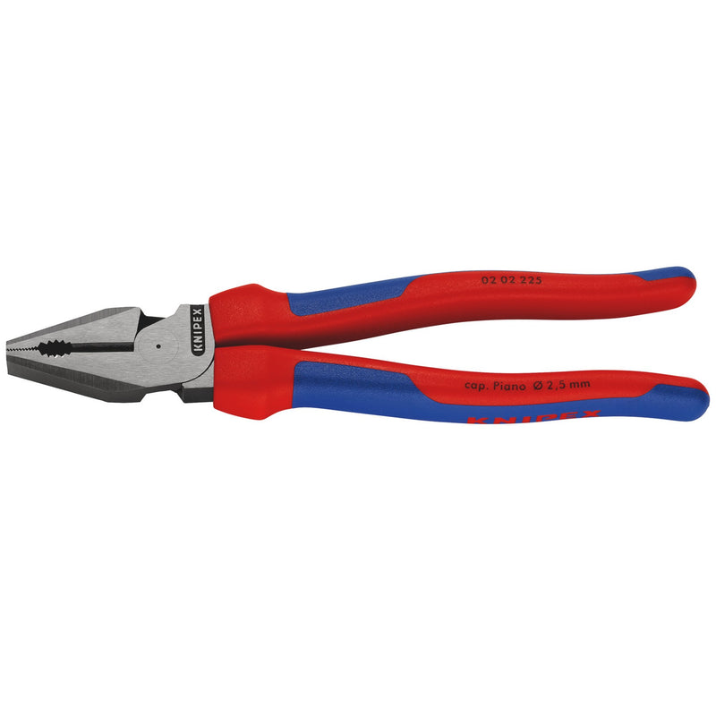 DR-49173 — KNIPEX 02 02 225 SB High Leverage Combination Pliers, 225mm