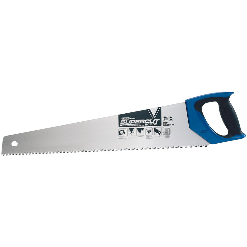 DR-49286 — Draper Expert Supercut® Soft Grip Hardpoint Handsaw, 550mm/22", 7tpi/8ppi